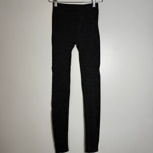 Dex Women Charcoal Heathered Nylon Spandex Leggings S‎ P